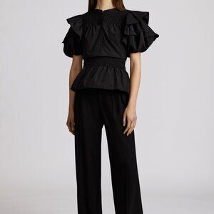 Zac Posen- Puff Sleeve Taffeta Top- BNWT- Perfect for so many occasions!